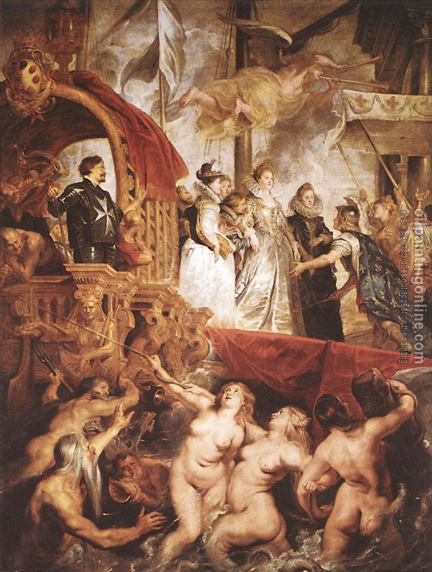 Rubens, Peter Paul - The Landing of Marie de' Medici at Marseilles